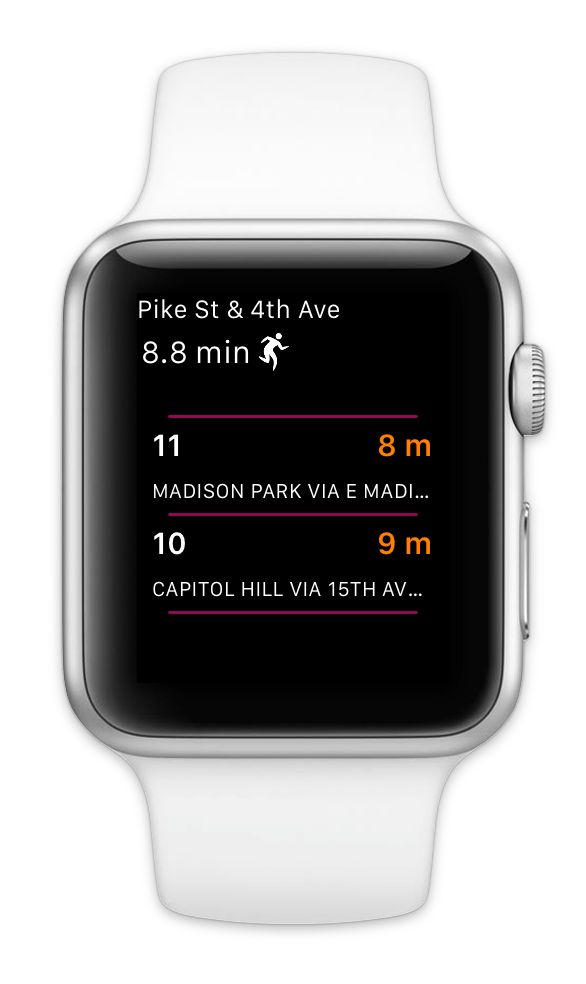 BusMe Watch App Screenshot