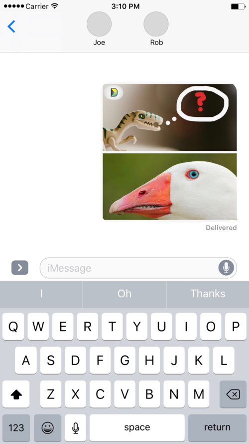 Messaging Extension Screenshot